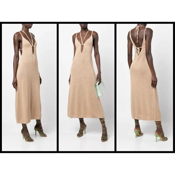 CULT GAIA Kingsley Knit Dress ~ Light Camel Medium M NWT -  infinityhomeware.co.za